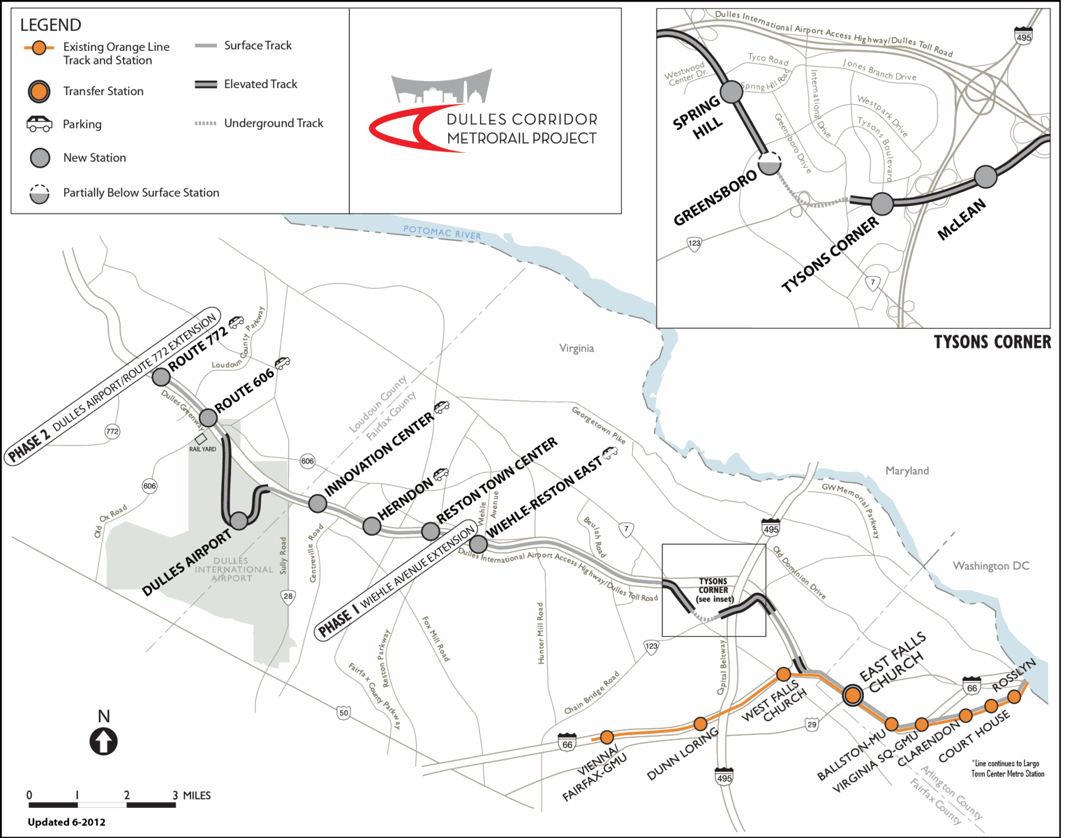 Metro Silver Line Extension To Loudoun On Track For February The Burn   Railmap Dullesmetro 